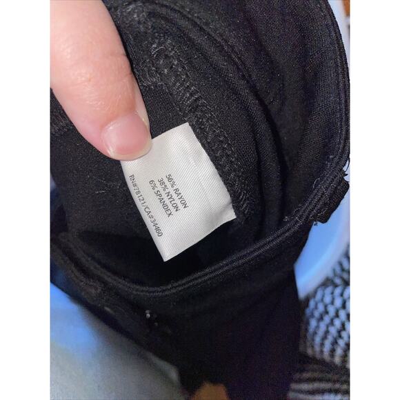 Eileen Fisher Equestrian Ponte Black Slim Zip Ankle Pants Petite PP - Picture 6 of 6